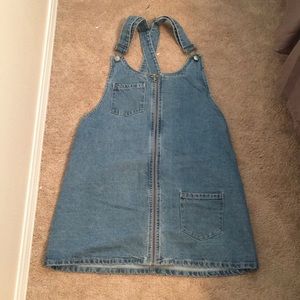 Overall mini dress
